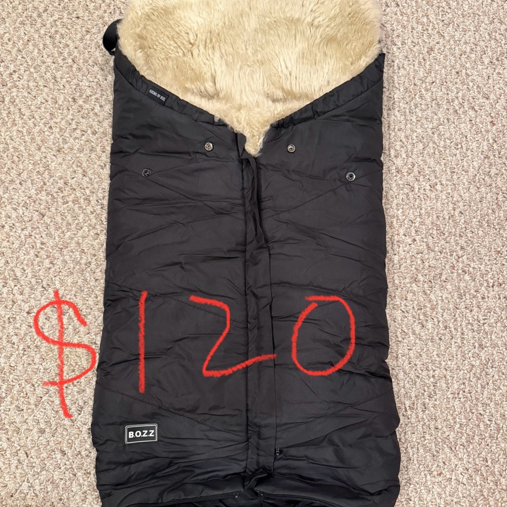 Bozz Black Baby Stroller Footmuff